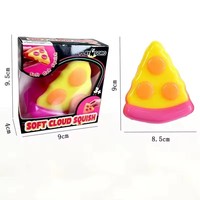 Mainan Squishy Pizza Irisan Lembut Penghilang Stres, Mainan Fidget Squishy Pizza Laris untuk Anak dan Dewasa, Kotak Misteri untuk Meredakan Kecemasan