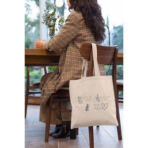 Sac à bandoulière pour collègues, sac fourre-tout pour le shopping, citation magique pratique, sel, romarin, lavande, amour, et tombez amoureux quand vous le pouvez - Product Image 1