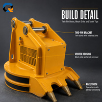 Aimant d'excavatrice QS avec moteur, fixation magnétique de levage pour excavatrices de 20-30T, manutention et recyclage de ferraille