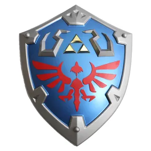 Legend of Zelda 1:1 Metal Helia Shield Cosplay Kerajaan air mata Zelda Shield Game