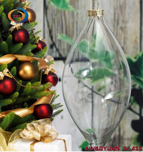 Brillante al por mayor <span class=keywords><strong>de</strong></span> regalos <span class=keywords><strong>de</strong></span> <span class=keywords><strong>navidad</strong></span> oval <span class=keywords><strong>de</strong></span> <span class=keywords><strong>Navidad</strong></span> bola <span class=keywords><strong>de</strong></span> cristal transparente - Product Image 3