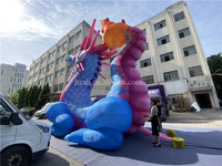 Modèle de dessin animé géant Dragon gonflable pour la publicité extérieure