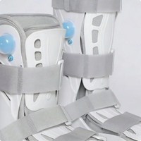 Botte de marche gonflable réglable pour la rééducation de la jambe, pour les entorses et fractures de la cheville, protection en polyester