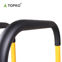 TOPKO Commercial Gym Dip Push-Up Stand Barres parallèles en acier pour la callisthénie et la musculation