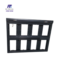 Structure de cadre d'affichage LED personnalisée, boîtier vide en fer et aluminium, structure métallique, pour écran LED intérieur P1.536, 600x337.5mm