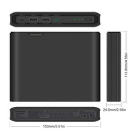 Penjualan terlaris Power Bank 26800mAh pengisian cepat PD 60W 18650 Li Ion baterai pengisi daya portabel Universal Laptop Power Bank