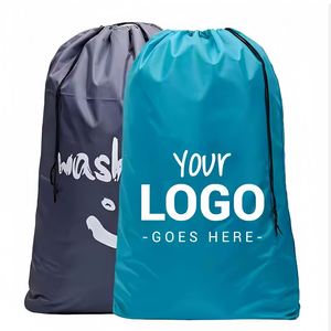 Bolsa de Lavandería Oxford 210D Extra Grande con Logotipo Personalizado, Lavable a Máquina, con Cordón, Capacidad de 40L-150L, Moderna, para Ropa Sucia - Product Image 1