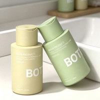Flacon de gel douche en HDPE au toucher doux avec pompe à lotion pour shampoing, après-shampoing, lotion, soin de la peau, sérum et masque facial, emballage de 300 ml