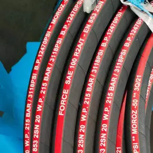 High Pressure High Temperature 1 Inch 2 Inch 4 Inch High Pressure Water Rubber Suction Flexible Hydraulic Hose Pipe