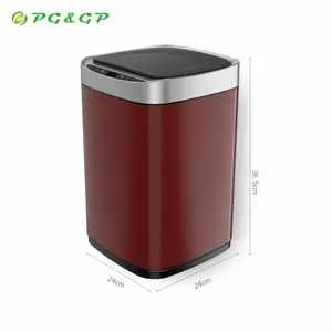 hige tech voice activated robot touchless trash can modern classified sealed office trash can