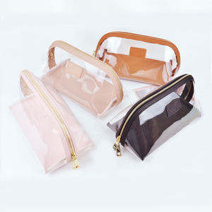 Mayorista Marca <span class=keywords><strong>de</strong></span> Lujo Logo <span class=keywords><strong>Nombre</strong></span> Señoras Viaje Cremallera Ceja Lápiz Bolsa PVC <span class=keywords><strong>Transparente</strong></span> Maquillaje Organizador Bolsa <span class=keywords><strong>de</strong></span> Cosméticos para Mujeres - Product Image 2