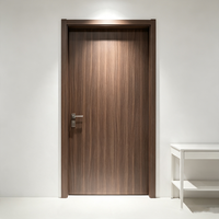Porte en bois résistante à l'eau, porte de chambre en WPC insonorisée en cristal de carbone, surface finie minimaliste, utilisation en hôpital et hôtel