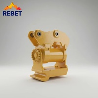 Coupleur rapide inclinable certifié CE RIBETTER avec moteur et roulement pour excavatrice, attache hydraulique avec verrou de sécurité pour JCB Hitachi