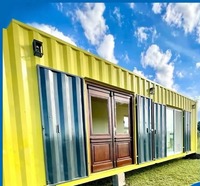 Maison modulaire en conteneurs sur mesure, bâtiment préfabriqué pour logement résidentiel, hébergement temporaire, bureau, usage commercial