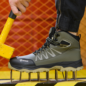 <span class=keywords><strong>Botas</strong></span> de Seguridad con Punta de Acero para Hombre, <span class=keywords><strong>Botas</strong></span> de Trabajo de Moda, Zapatos de Seguridad, Zapatos Protectores para Caminar - Product Image 3
