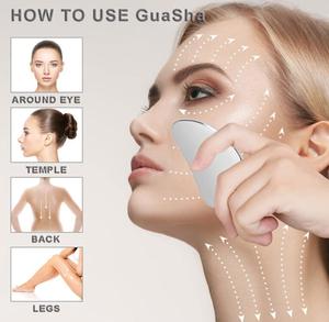 Bâtons de massage manuels en acier inoxydable avec logo personnalisé Planche Guasha Outil de massage par grattage Outil de soin de la peau Outils pour le visage Gua Sha - Product Image 4