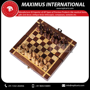 Wooden Indoor Chess Game Decorative Knick Knack Family Board Game Strategy <b>Puzzle</b> Toy for Kids Adults Logical Thinking Gift - Product Image 2