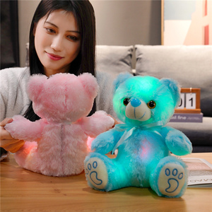 Boneka Beruang Teddy LED Menyala, Mainan Boneka Beruang Bercahaya Warna-warni, Lampu Malam, Hadiah untuk Anak-anak - Product Image 4