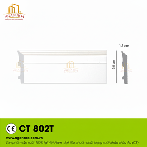 บัวฝ้าเพดานลายไม้ โพลีสไตรีน |   โปรไฟล์ตกแต่งผนังภายใน ราคาโรงงานเวียดนาม - Product Image 1