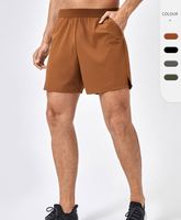 Vêtements de sport pour hommes respirants à séchage rapide en tissu tricoté uni avec transfert par sublimation extensible pour l'entraînement, la course et le sport
