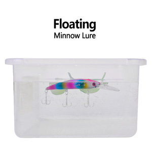 Señuelo de Pesca Tipo Minnow, 12.5g, 15.2cm, Cebo Duro de ABS con Anzuelo Triple para Pesca en Agua Salada y Dulce, Salmón, Pargo - Product Image 6