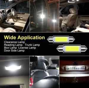 Infitary sıcak satış 12V 31mm 36mm 39mm C5W LED İç Festoon Dome beyaz okuma lambası lisansı plaka lambası araba LED ışık ampul
