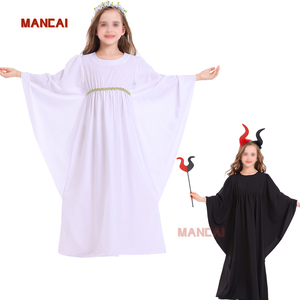 Carnaval Halloween Ángel disfraz niñas fiesta desgaste princesa negro blanco Ángel vestido niños Ángel disfraz Batas para Cosplay - Product Image 1
