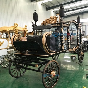 Top Ranking Funeral Hearse Manufacturer /Golden Cross Electric Horse Hearse/Luxury Hearse Carriage - Product Image 4