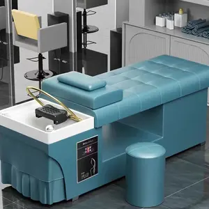 Luxury Shampoo Bed Hair Salon Furniture Fully Automatic Massage Shampoo Bed For Shampoo And Modern Hair