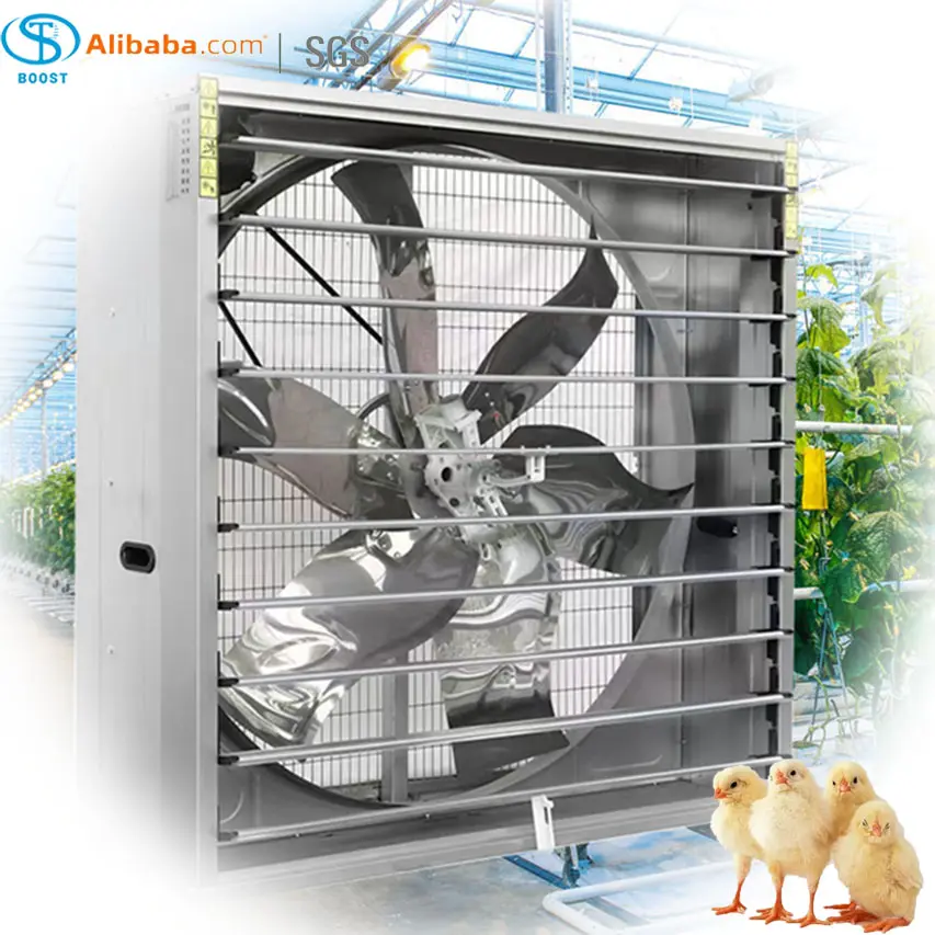 Ventilador de escape para aves domésticas, ventilador de escape industrial com baixo ruído para arrefecimento/animal/piggery/frango