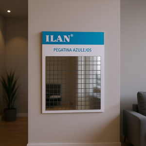 Adesivo per Piastrelle Ilan Autoadesivo 30x30cm, Decorazione Murale con Superficie a Specchio - Product Image 3