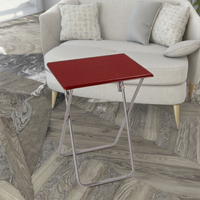 Table à café et à thé pliante de fabricants chinois renommés, durable et peu encombrante, en métal et fer, design contemporain, meubles pour la maison