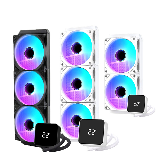 Wanmisle Full Size 120mm/240mm/360mm Liquid Cooling CPU Cooler High Performance Gaming AIO Fluid Bearing 3pin/4pin Aluminum
