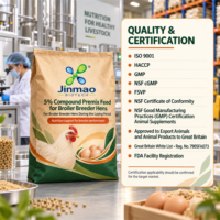 Prémélange composé de minéraux et d'oligo-éléments à 5 % Jinmao pour poulets de chair et poules reproductrices pendant la période de ponte