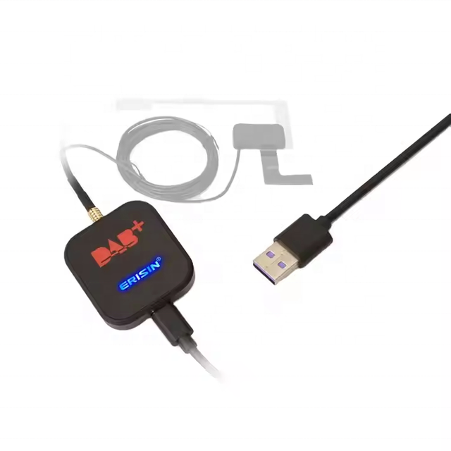 Erisin ES384 New USB DAB Receiver External DAB+ Antenna Module Adapter for Android 6.0 to Android 13 Car Radio Stereo Autoradio
