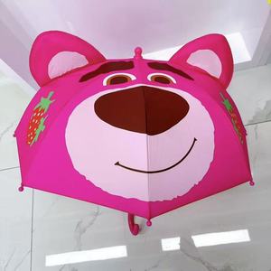Paraguas Manual Ligero y Popular con Diseño de Dibujos Animados para Niños de Jardín de Infancia, Forma Tridimensional, Anti-pellizcos, Resistente a la Lluvia - Product Image 5