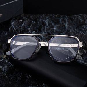 Nuova moda stile Punk Designer Logo personalizzato quadrato in metallo doppio ponte UV400 sfumature occhiali da <span class=keywords><strong>sole</strong></span> occhiali da <span class=keywords><strong>sole</strong></span> per Unisex - Product Image 3