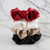 Chouchous de luxe en soie pour femmes vente en grosLOGO et boîte personnalisés; 100% soie de mûrier adaptés à un usage quotidien