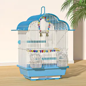 Bird Cage Centerpiece Wholesale Blue Small Chinese Aviary Bird Cage With Corner Roof Indoor