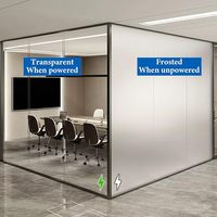 Película de Vidrio Inteligente PDLC de Alta Transparencia, Regulable, Autoadhesiva, Diseño Moderno, Vidrio de Proyección Inteligente para Fines Decorativos