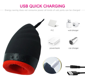 Masturbadores masculinos con 10 vibradores de calor, Juguetes sexuales para adultos con ventosa, copa de pene, VIBRADOR ELÉCTRICO de succión - Product Image 4