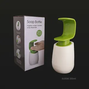 300ml PET plastic shampoo pump bottle hygienic single handed soap dispenser