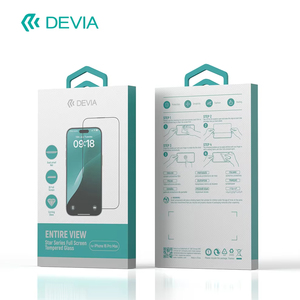 Devia อุปกรณ์ป้องกันหน้าจอกระจกนิรภัย HD สำหรับการพิมพ์ <span class=keywords><strong>iPhone</strong></span> 16แบบเต็มหน้าจอป้องกันการขีดข่วนอุปกรณ์เสริมโทรศัพท์มือถือโปร่งใสสูง - Product Image 1