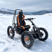 Scooter électrique tout-terrain 4x4, moteur 5000W, suspension indépendante, batterie 60V 50Ah, divertissement en plein air pour adultes et personnes à mobilité réduite