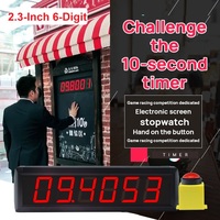 Temporizador Digital Ganxin LED de 2.3 Pulgadas y 6 Dígitos, Reloj Digital con Función de Parada de 10 Segundos para Juegos de Fiesta, Actividades Familiares y de Equipo