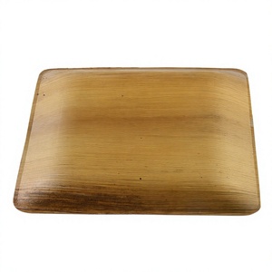 Plateau de service jetable <span class=keywords><strong>en</strong></span> feuille de palmier, 14 x 10 pouces, léger, imperméable, compostable, pour le camping, biodégradable, respectueux de l'environnement - Product Image 4