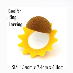 Lovely Yellow <b>Sunflower</b> Packaging Gift Jewelry Box Trinket Velvet <b>Ring</b> Earring Necklace Wedding Storage Display Holder Wholesale - Product Image 5