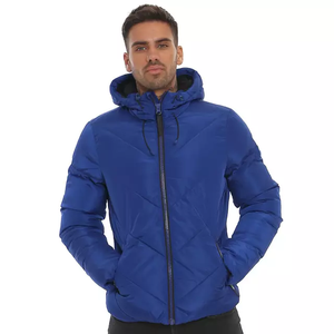 Chaquetas acolchadas de alta calidad para hombre, chaqueta acolchada de manga larga con cremallera ajustada de color personalizado para hombre - Product Image 3