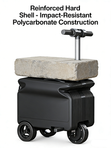 Valise à roulettes personnalisable <span class=keywords><strong>avec</strong></span> logo, scooter électrique 20 pouces <span class=keywords><strong>avec</strong></span> sièges et roues larges, chariot de voyage en gros - Product Image 4