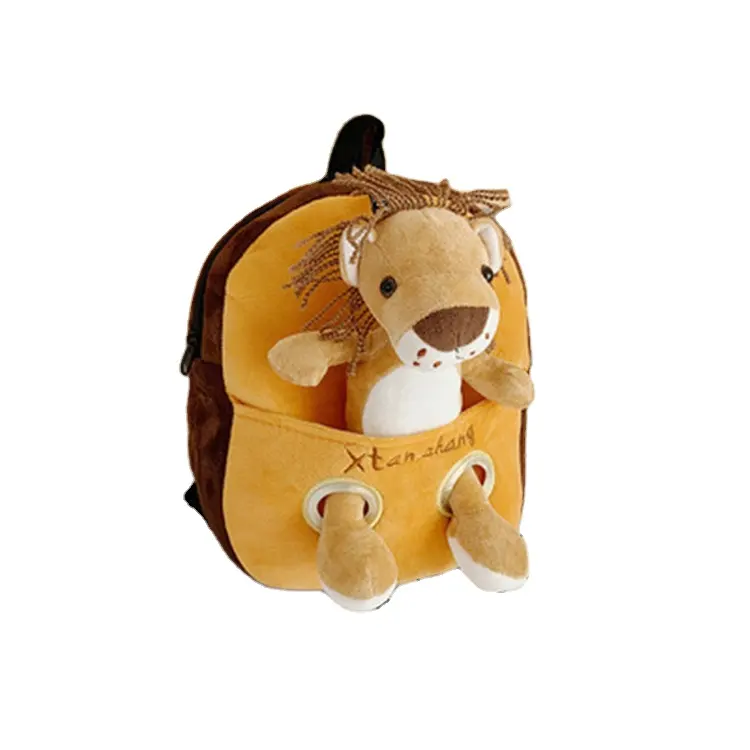 Wholesale China Supplier Bag School Bags Cute Child Baby Plush Animal Backpack Cartoon Kids Zoo